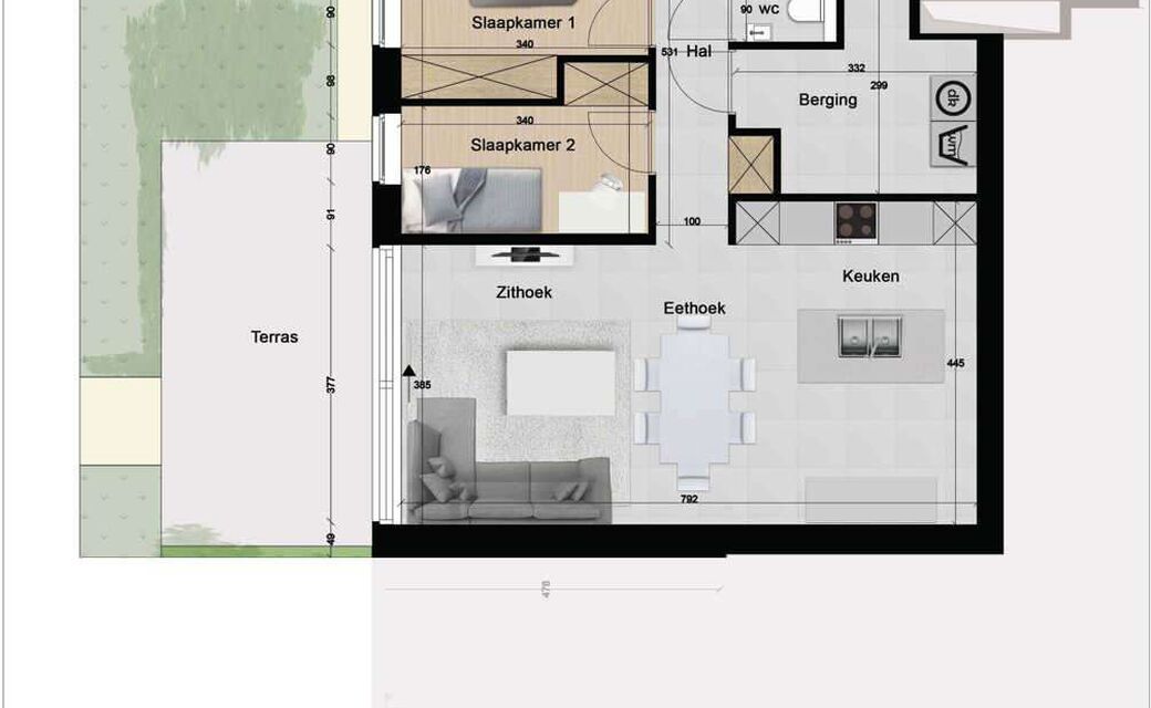 Appartement over te nemen in Alken